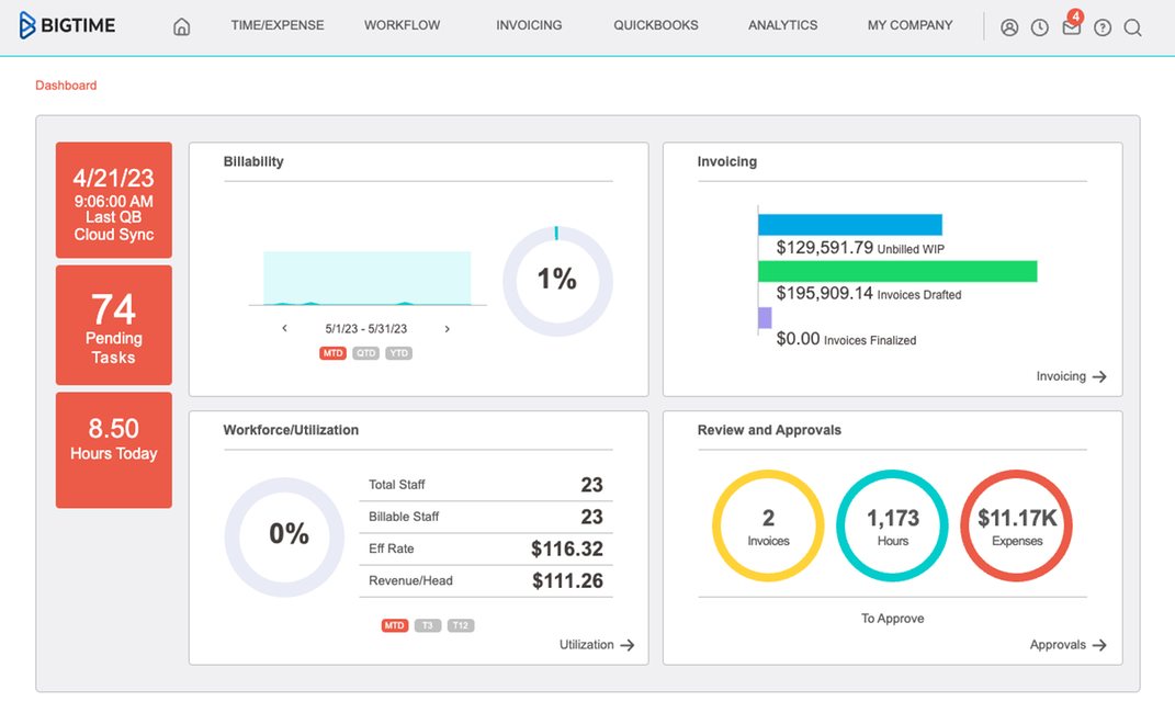 BigTime Software | Apps for QuickBooks Desktop Marketplace