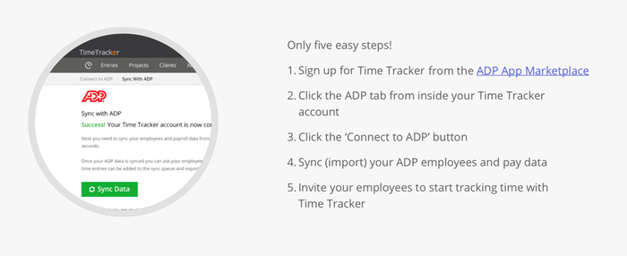 Time Tracker for ADP Workforce Now®