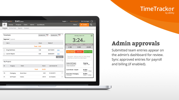 Admin approvals