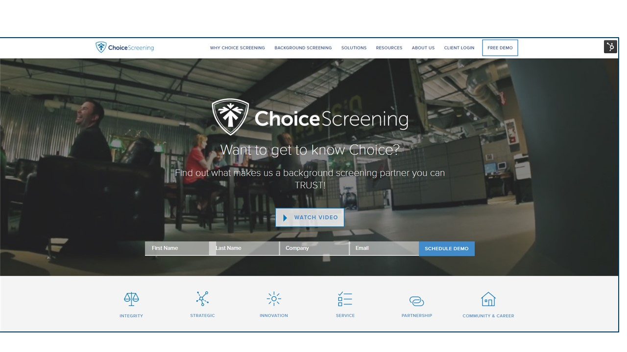 Background Screening solution by Choice Screening iCIMS Marketplace