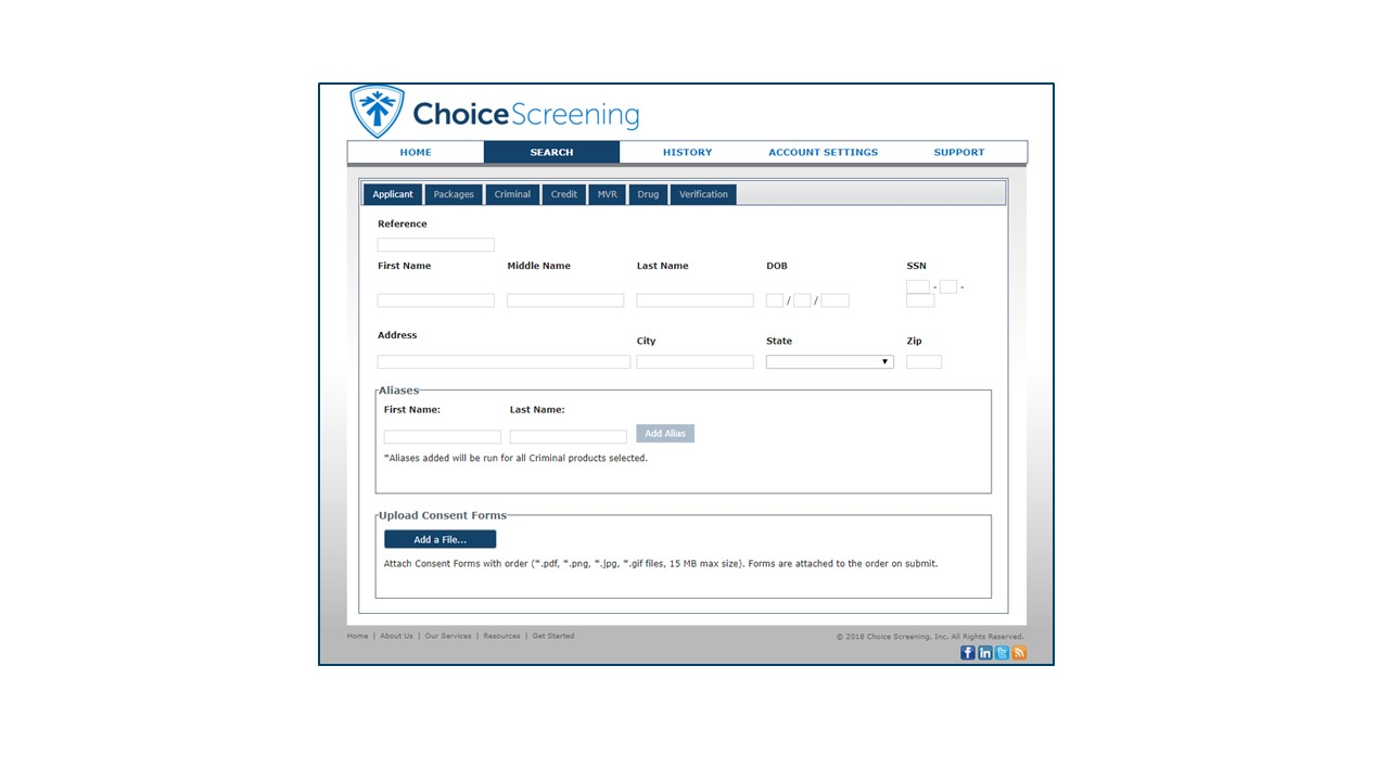Background Screening solution by Choice Screening iCIMS Marketplace