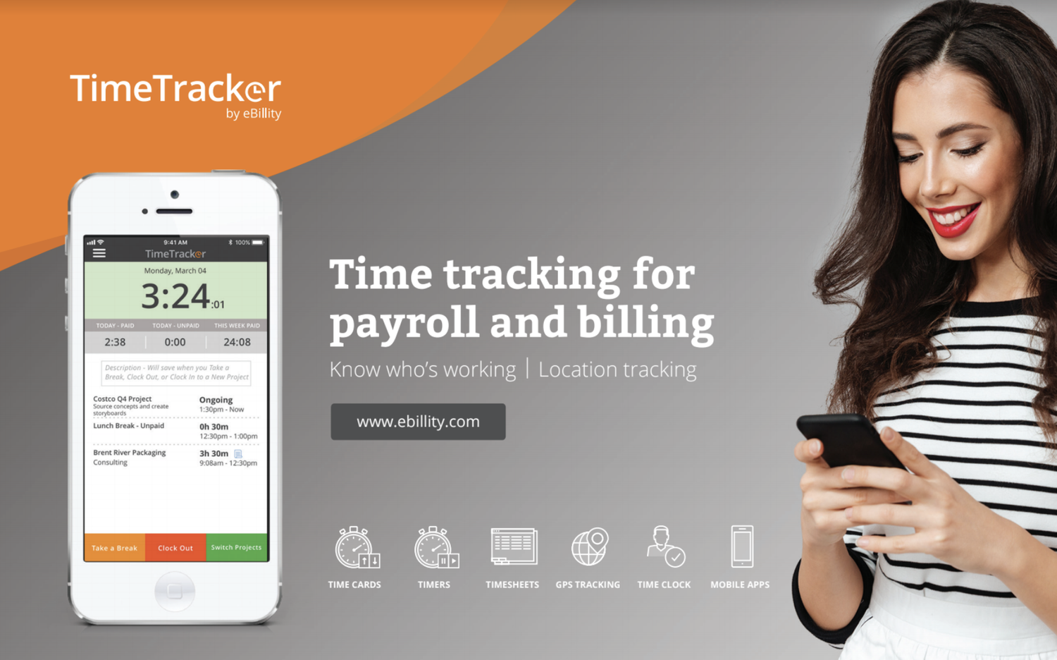 Time Tracker by eBillity | AppDirect Marketplace