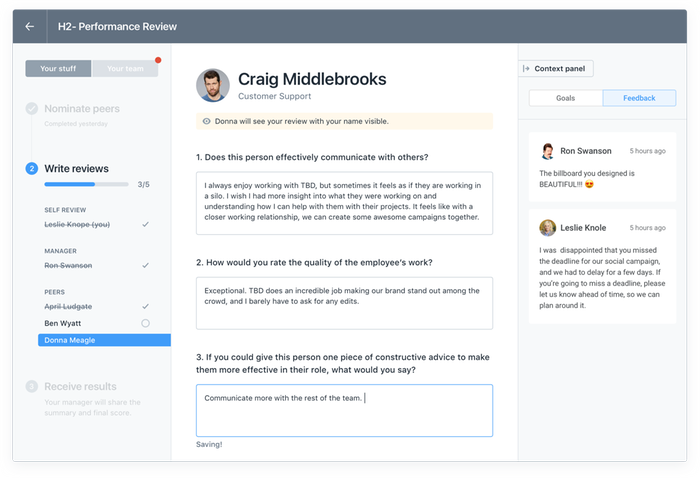 lattice by lattice namely connect one page performance review