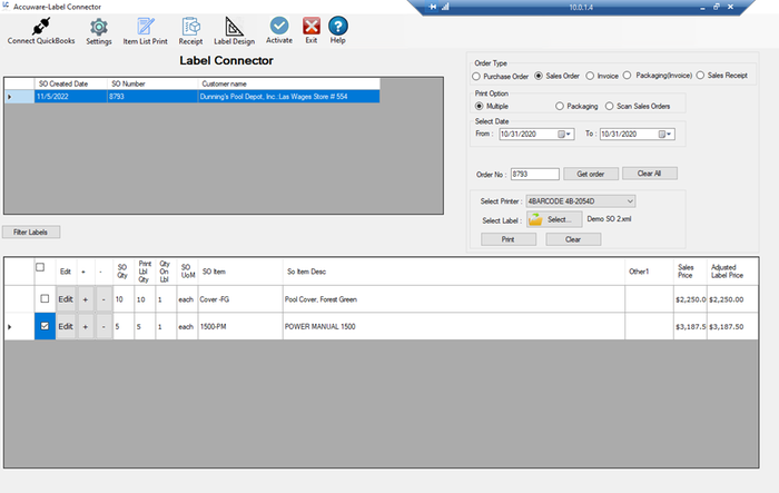 Label Connector Log In Features | Label Connector | Apps for QuickBooks Desktop Marketplace