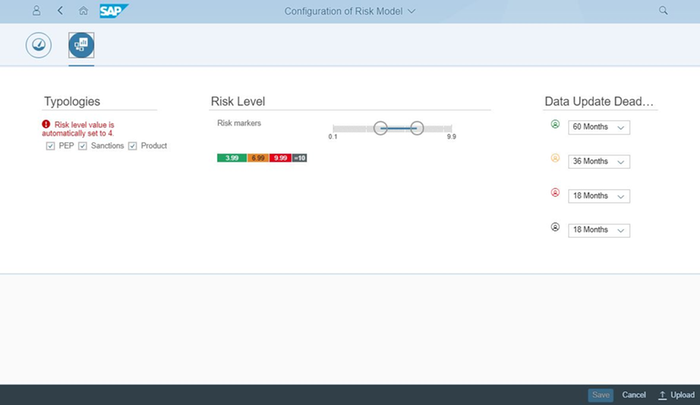 Adjust to your preferred risk level