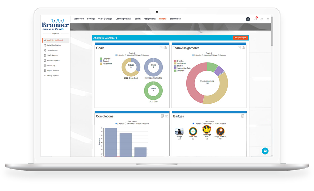 Empower Managers with Learning Analytics
