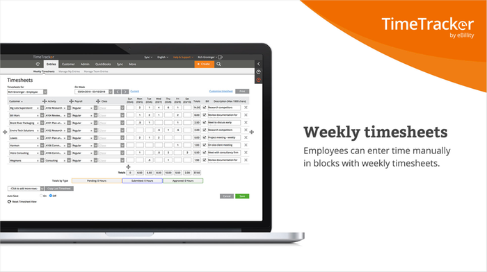 ebillity timetracker local login