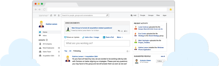 Corporate Social Network