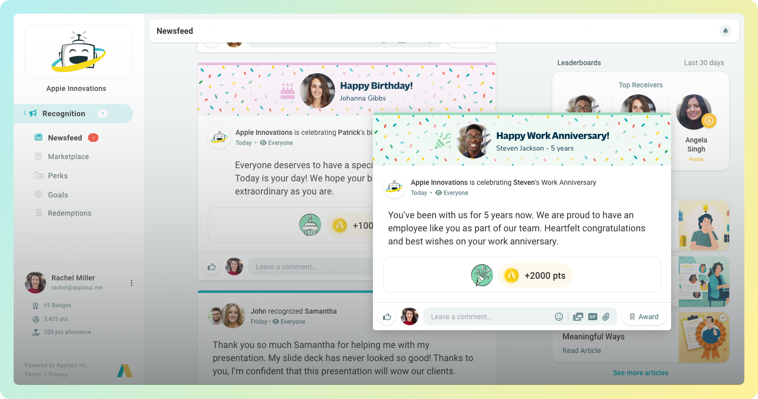 Employee Anniversaries
