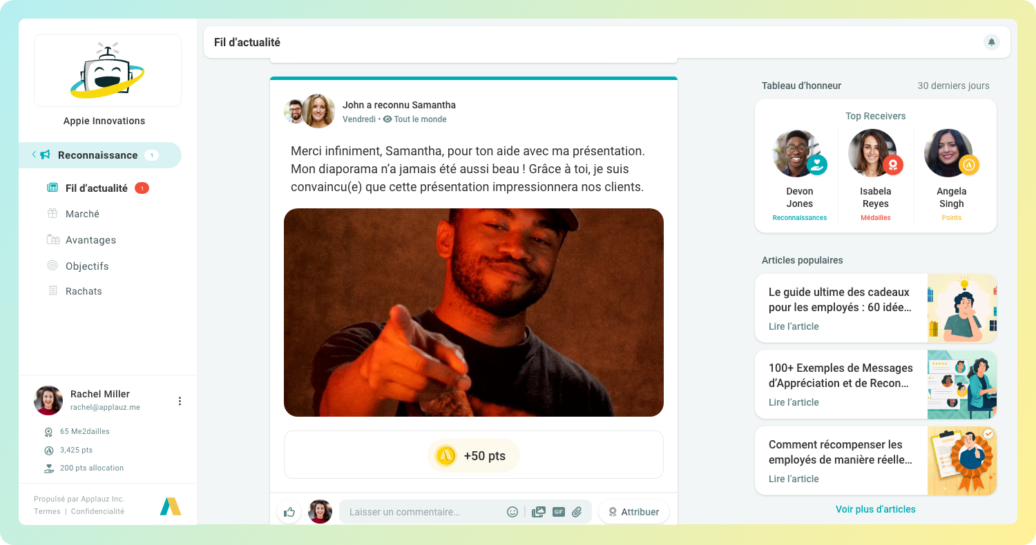 Reconnaissance entre pairs