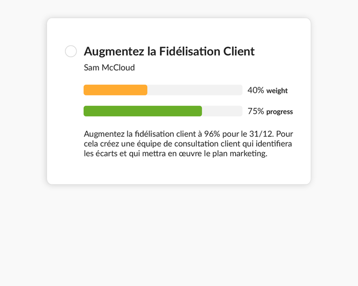 Objectifs et OKR (Objectives/Key Results)