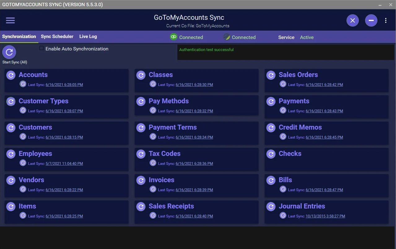Features | GoToMyAccounts | Apps for QuickBooks Desktop Marketplace