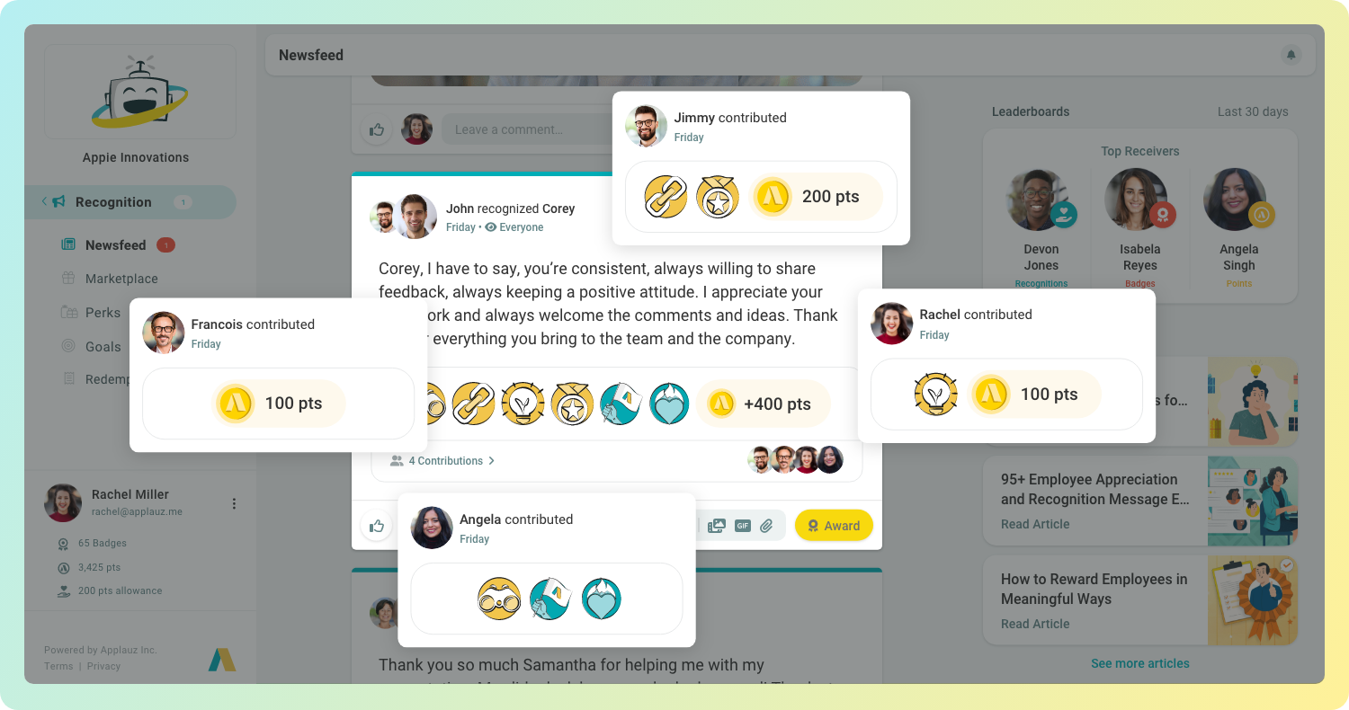 Incentives (Points & Badges)