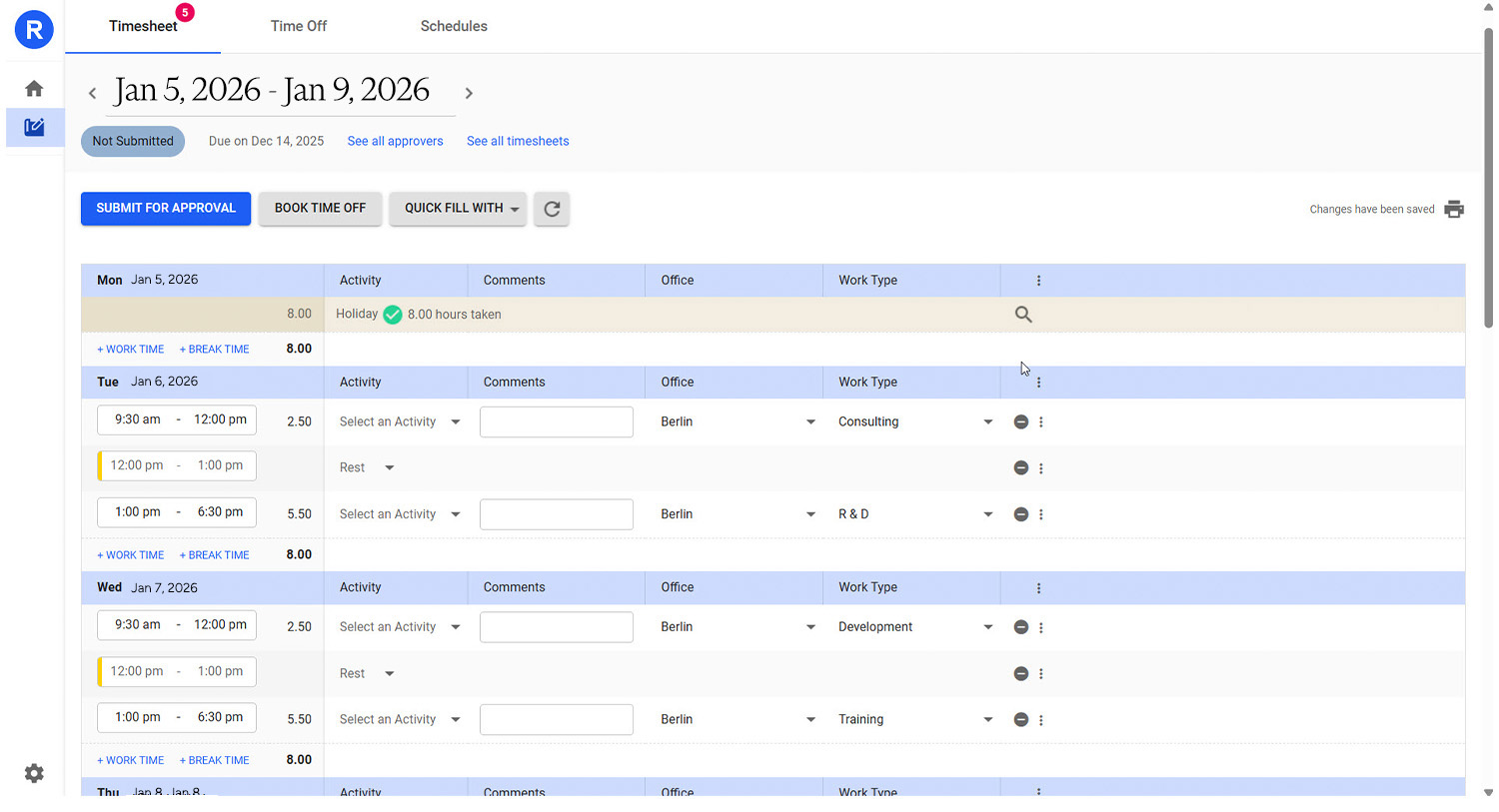 Workforce Time & Attendance Tracking