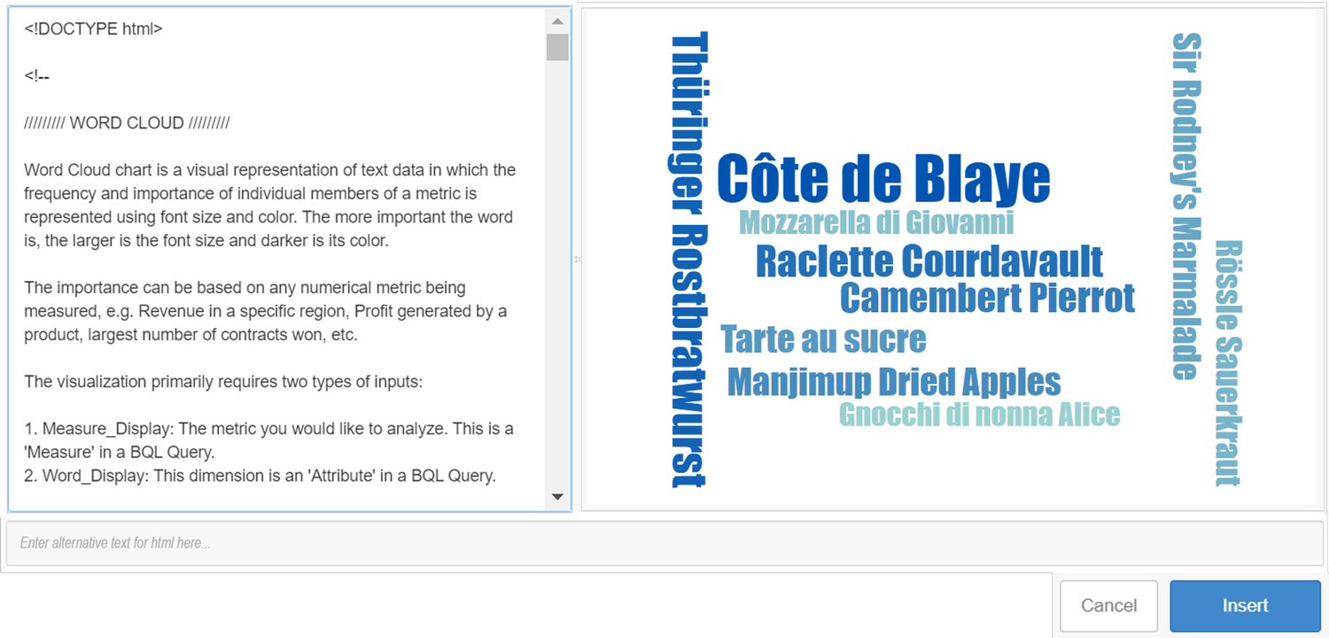 D3 Word Cloud | Infor Marketplace