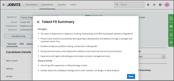 Candidate Sourcing & CRM