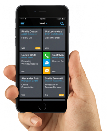Mobile CRM app