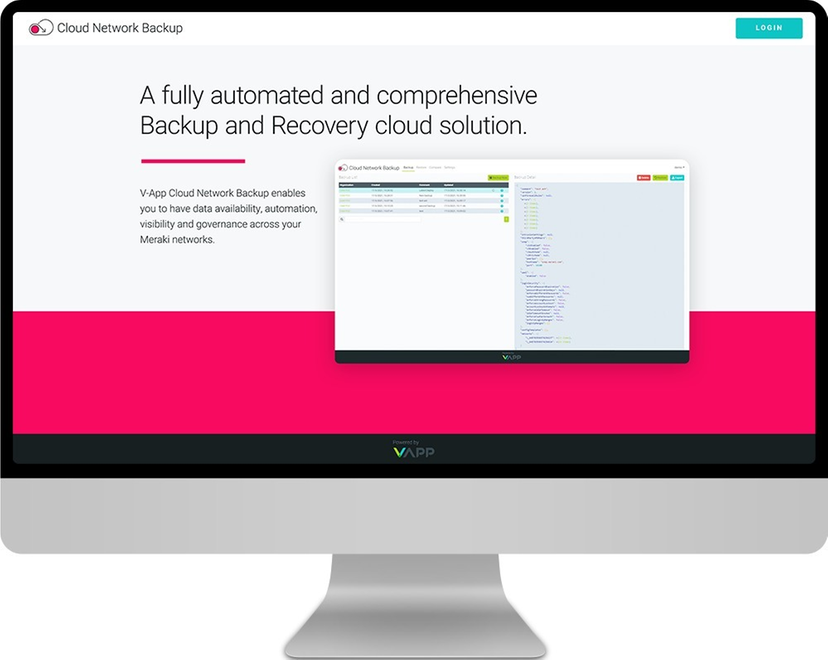 VApp Cloud Network Backup Cisco Meraki Marketplace