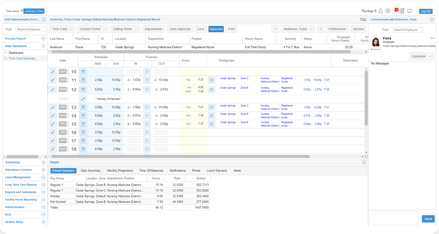 Time and Labor Management