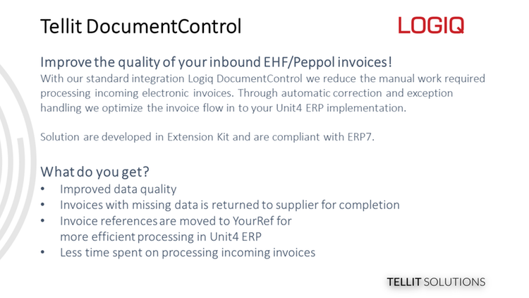 Tellit Tellit DocumentControl | Unit4 Marketplace