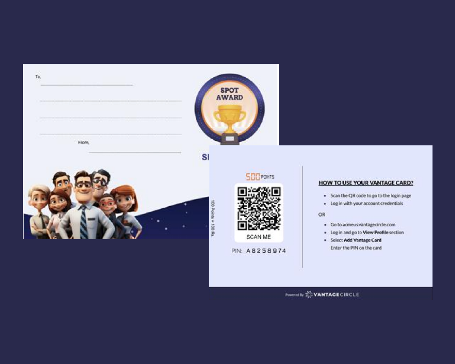 Phygital (Physical and Digital) Employee Recognition