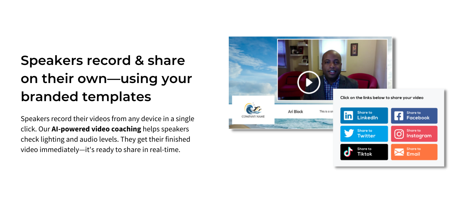 Speaker VideoBoost Cvent App Marketplace