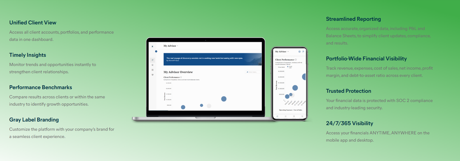 AdvisorConnect - Financial Dashboard for CPA and Advisors