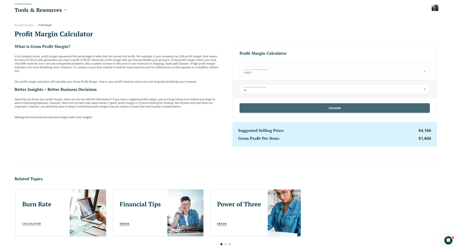 Financial Calculators