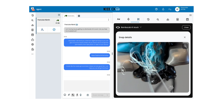 Agent now sees what the customer sees