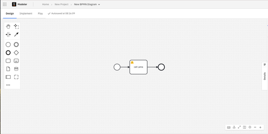 Orchestrate machine learning in business processes