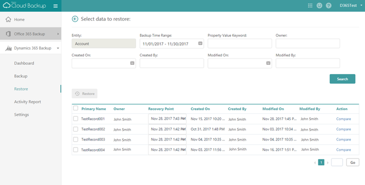 AvePoint Cloud Backup for Dynamics 365 | AppDirect Network Catalog