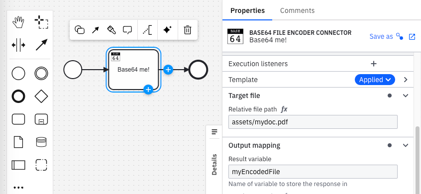 Easily encode files used in business processes
