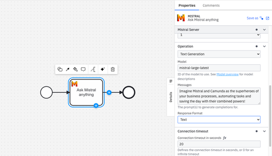 Enhance business processes with the Mistral language model