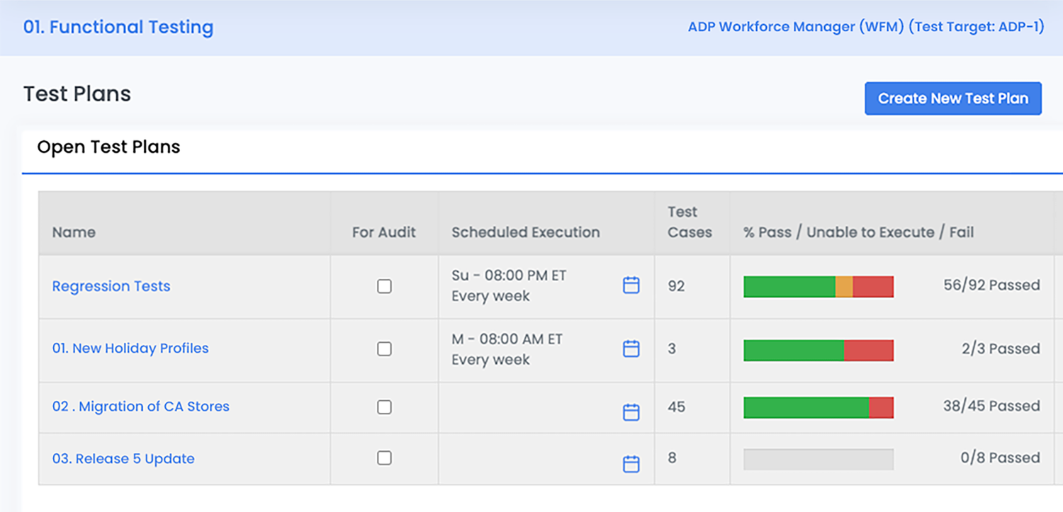 Seamless Test Execution