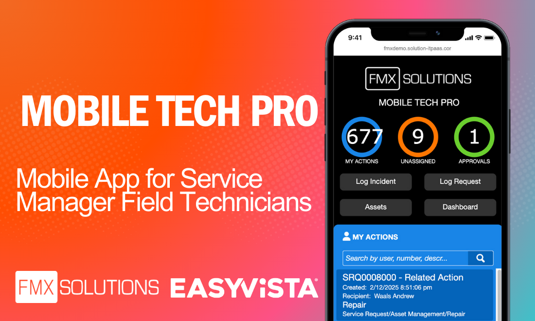 Technician Mobile App | Mobile Tech Pro | EASYVISTA