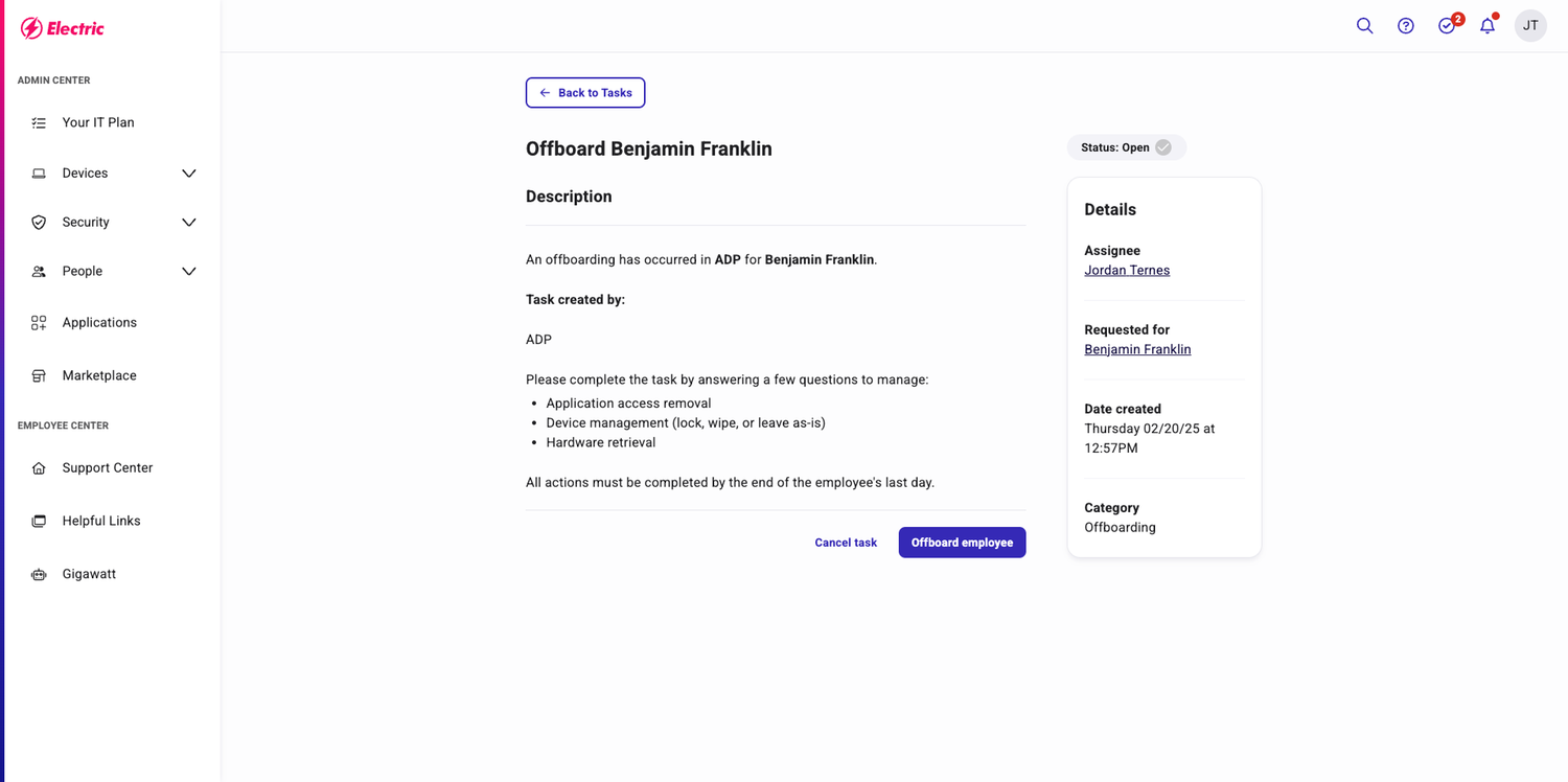 Automated IT Offboarding
