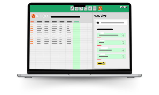 View, manage and interact with all your M3 data in Excel through a simple and intuitive sidebar.