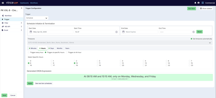 Workflow builder