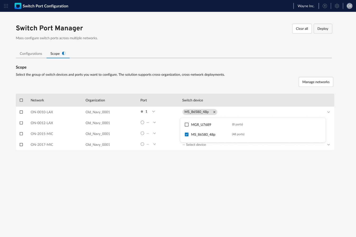 Network Switch Manager Switch Port Manager by BOUNDLESS | Cisco Networking App Marketplace