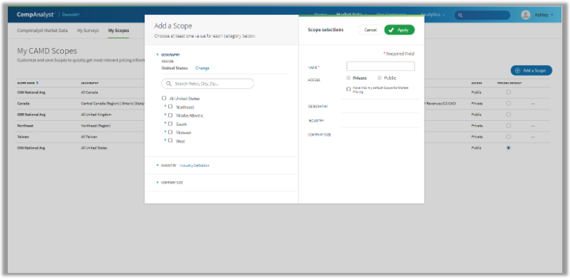 Detailed Scoping Capability