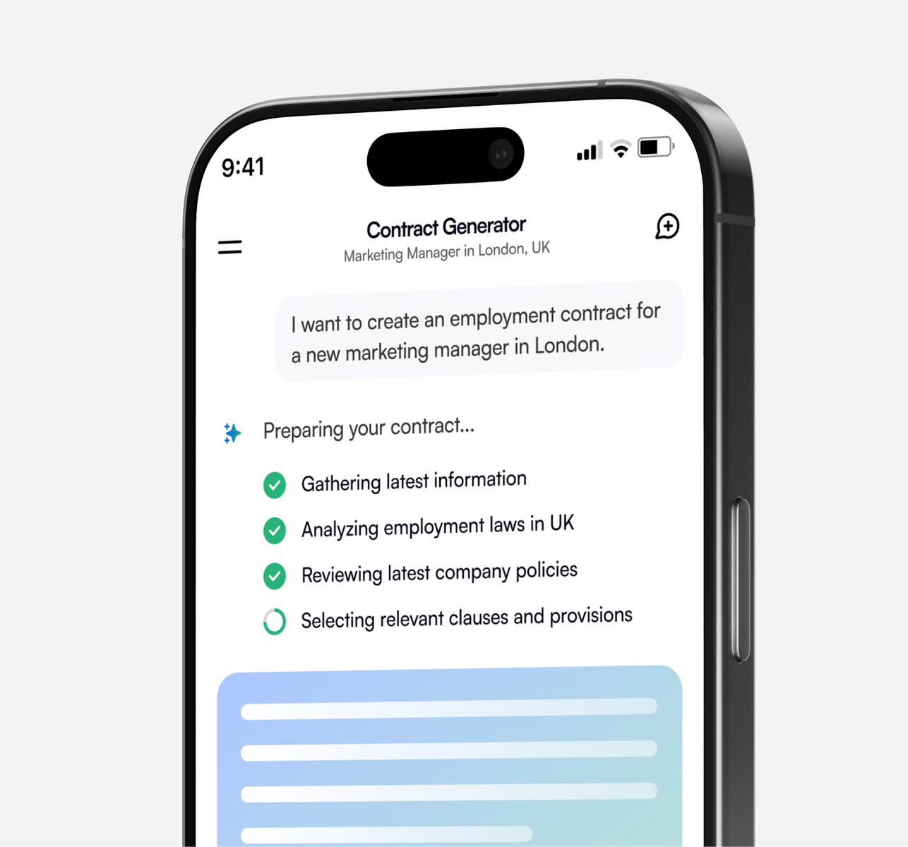 Automated Employment Agreement Generation