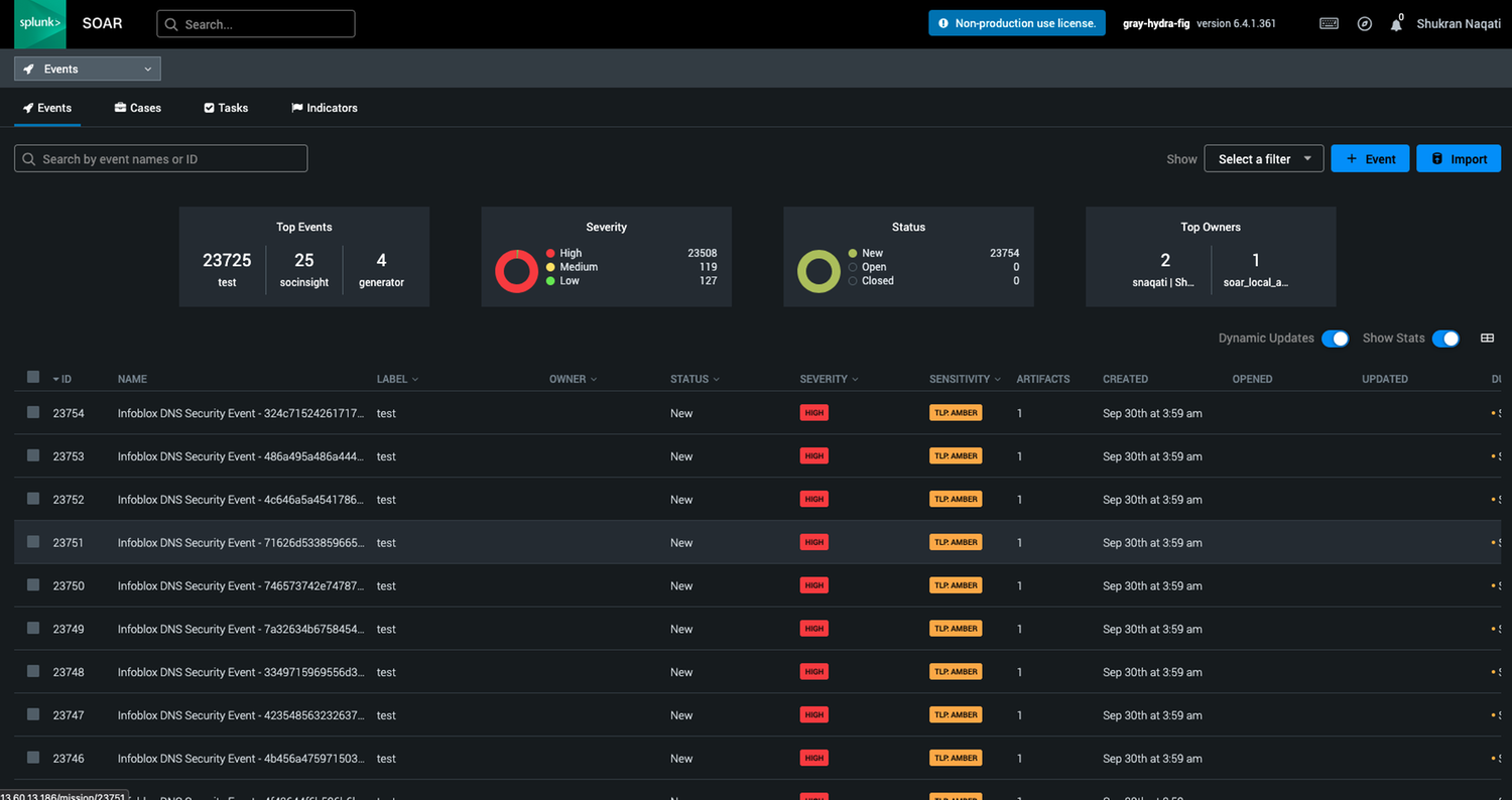 Infoblox Threat Defense with DDI for Splunk SOAR | Infoblox Ecosystem