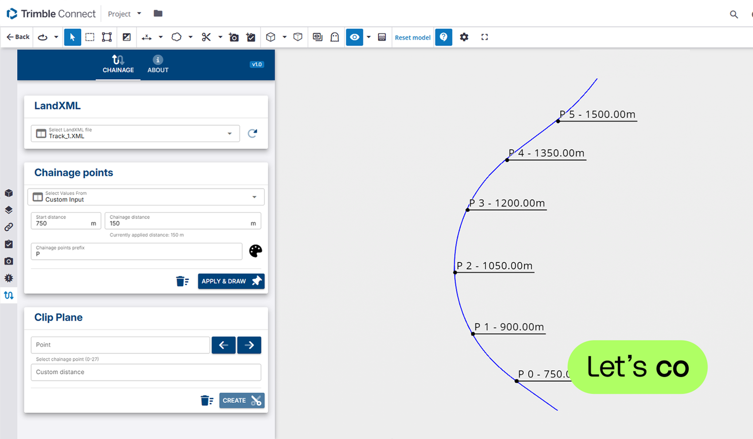 Chainage Extension for Trimble Connect | Trimble Marketplace