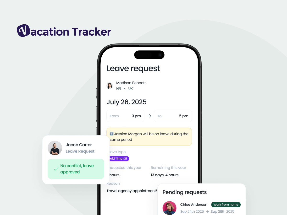 Mobile app for leave management