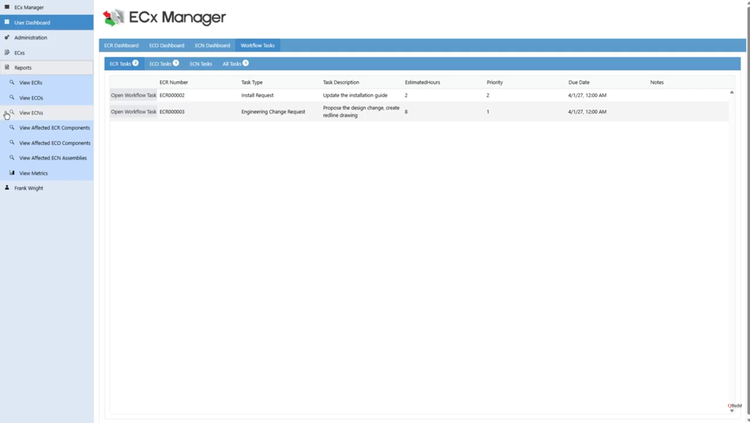 ECx Manager Engineering Change (ECN/ECO) Management | Infor Marketplace