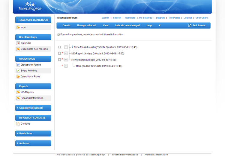 TeamEngine Board Portal AppDirect Marketplace