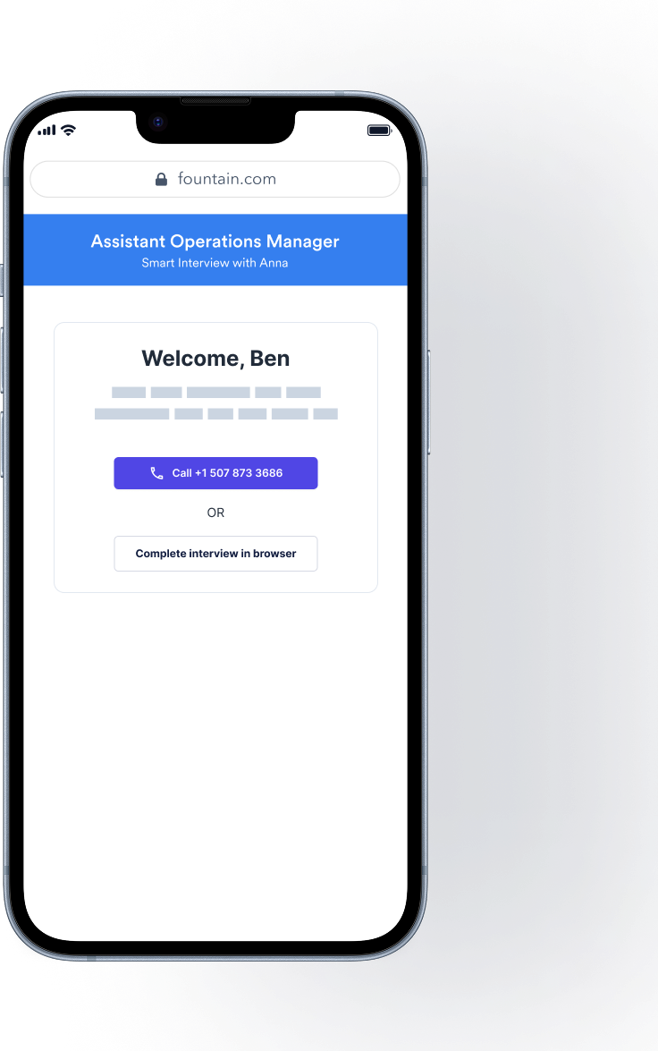 Conversational AI Candidate Interviews