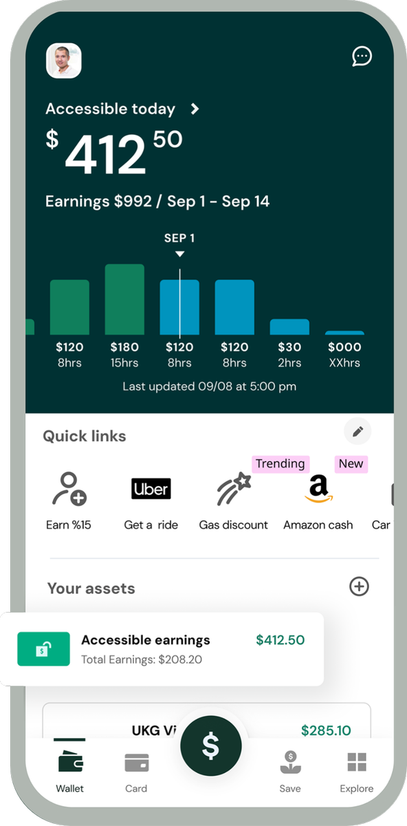 Features | UKG Wallet for UKG Ready® and UKG Pro WFM™ | UKG Marketplace