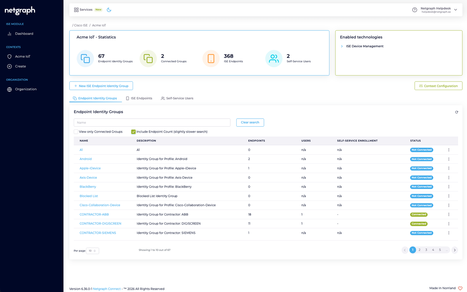 Netgraph Endpoint Manager for ISE | Cisco Networking App Marketplace