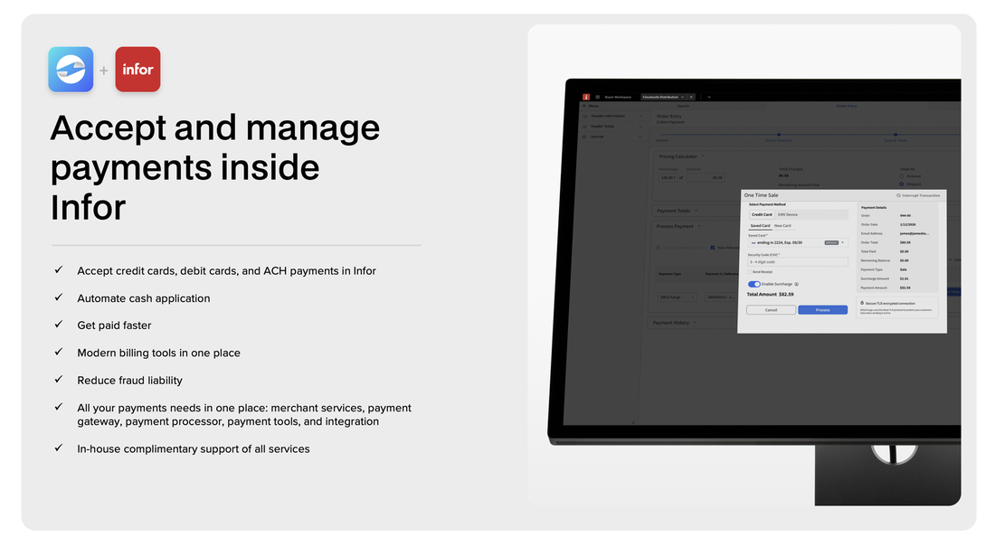 Infor Card EBizCharge Credit Card and ACH Processing | Infor Marketplace